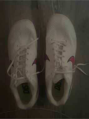 Nike White Running Shoes with Lime Insole